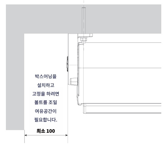 벽 사이 박스어닝 시공 방법